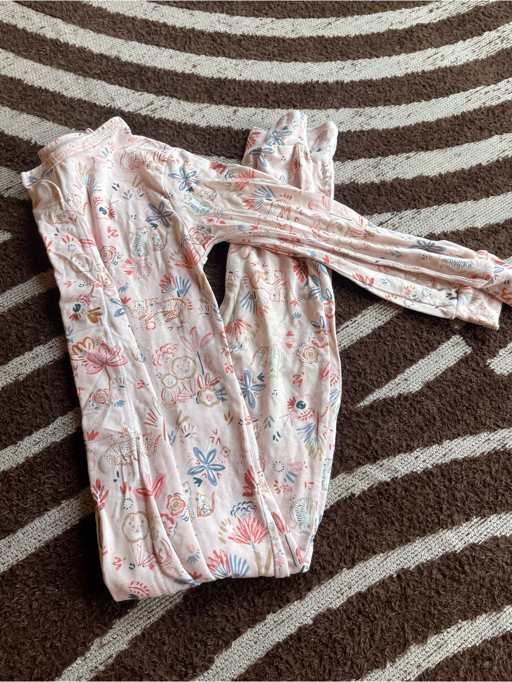 Magnetic Me 18-24 mo Pajama Set - Pink Floral & White Star - Picture 9 of 14